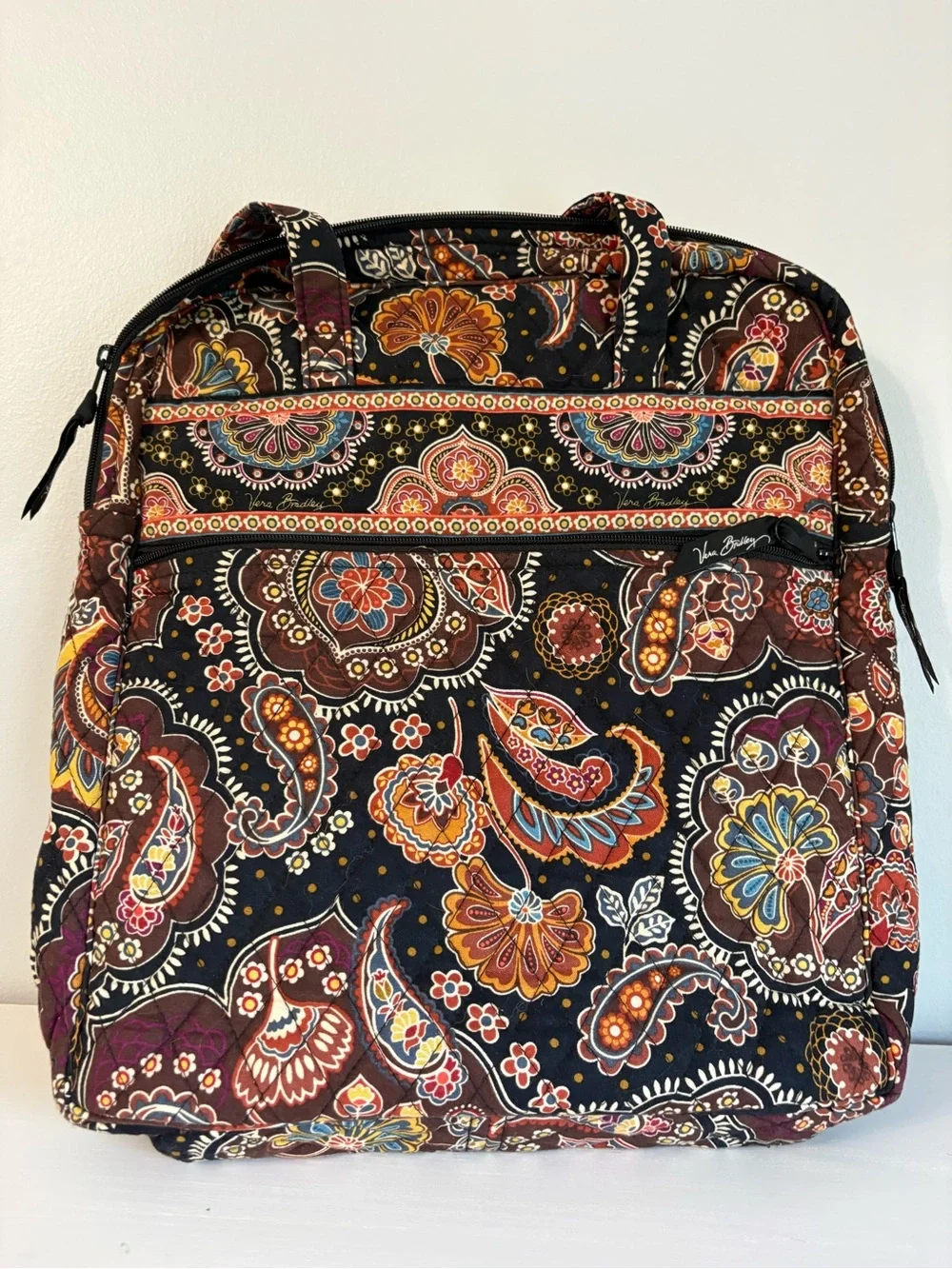 Vera Bradley Kensington Quilted Bag Bundle Vintage Boho Y2K Tote Cosmetic Pouch